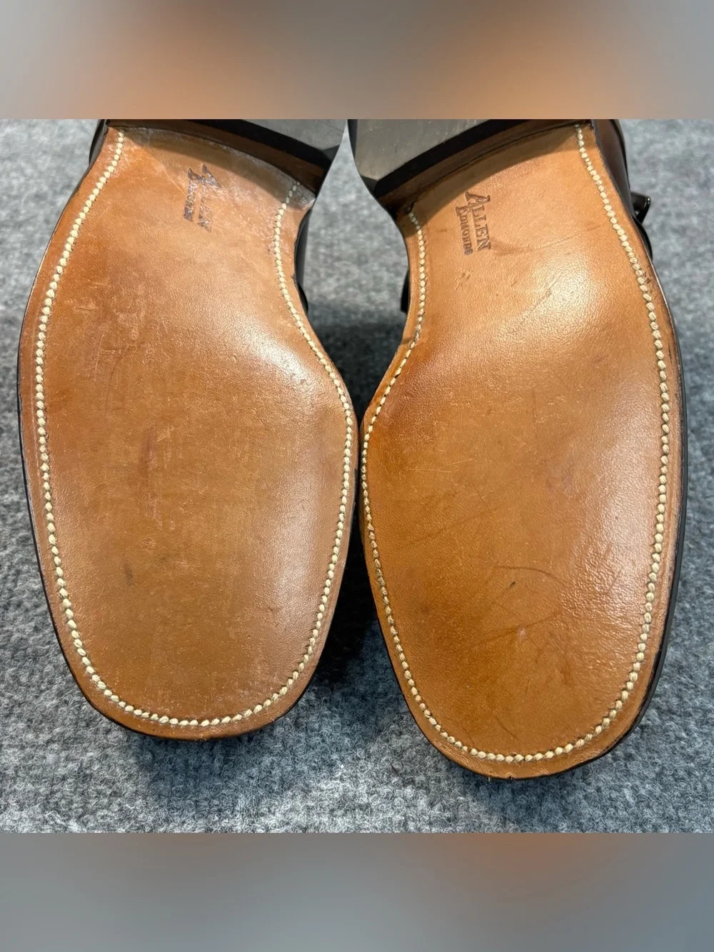 Allen Edmonds Ostendo Jodhpur Boots 7 EEE Brown Leather Monk Strap Ankle Mens